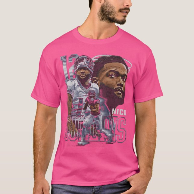 Nico Collins Houston Vintage Legacy T Shirt (Framsida)