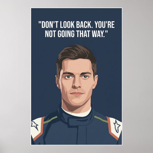 Nico Hülkenberg Racing Vector – Don’t Look Back Poster (Framsidan)