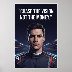 Nico Hülkenberg Racing Vector – Förfölj Visionen Poster