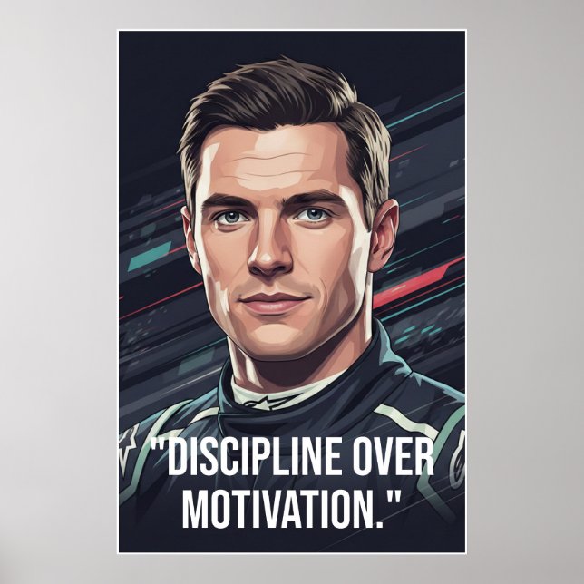 Nico Hülkenberg Racing Vector – Poster (Framsidan)