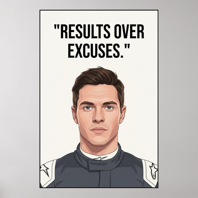 Nico Hülkenberg Racing Vector – Poster (Framsidan)