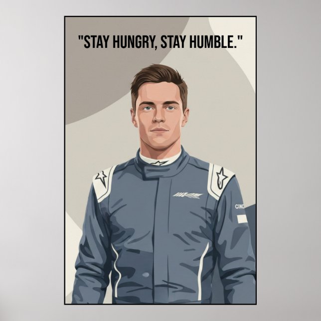 Nico Hülkenberg Racing Vector – Poster (Framsidan)