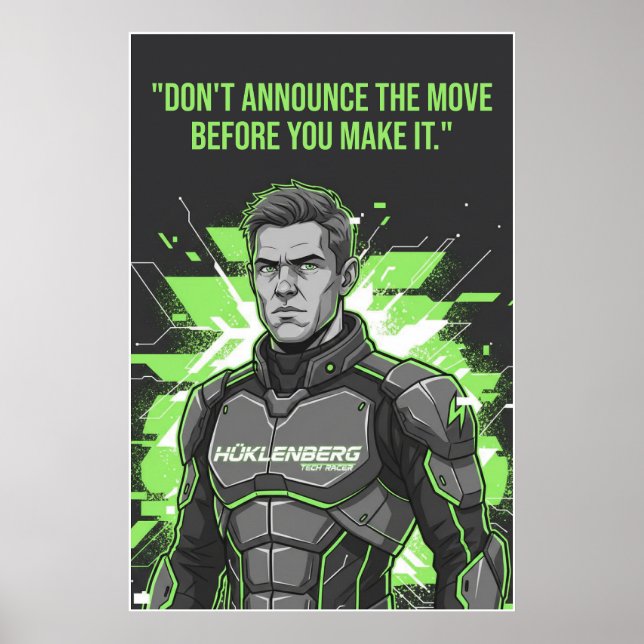 Nico Hülkenberg Racing Vector – Poster (Framsidan)