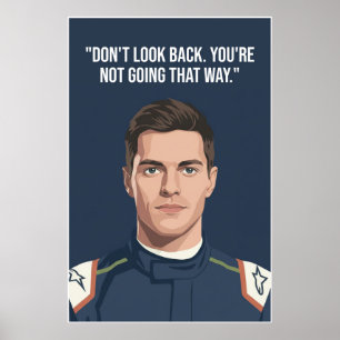 Nico Hülkenberg Racing Vector – Se inte tillbaka Poster