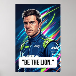 Nico Hülkenberg Racing Vector – Var Lejonet Affisc Poster