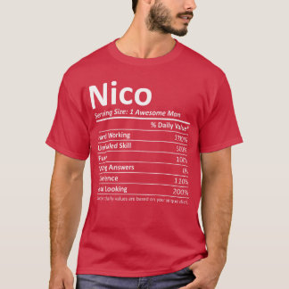 NICO Nutrition Rolig Födelsedag Personligt Namn Gi T Shirt