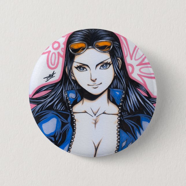 Nico Robin ~ Djävulsbarn Knapp (Framsida)
