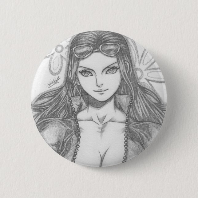 Nico Robin ~ Djävulsbarn Knapp (Framsida)
