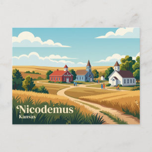 Nicodemus National Historic Site Kansas Vykort
