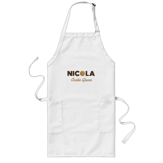 Nicola cookie Queen Long apron Långt Förkläde (Framsidan)