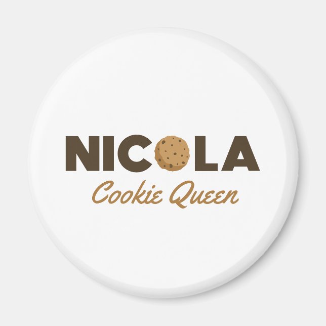 Nicola cookie Queen magnet (Framsidan)