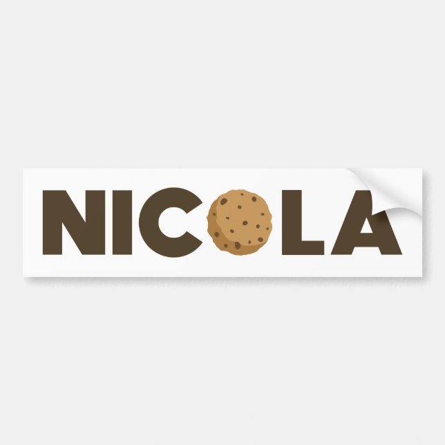 Nicola cookie-stötdekal bildekal (Framsidan)