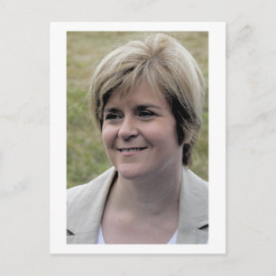 Nicola Sturgeon Skottlands första minister Vykort