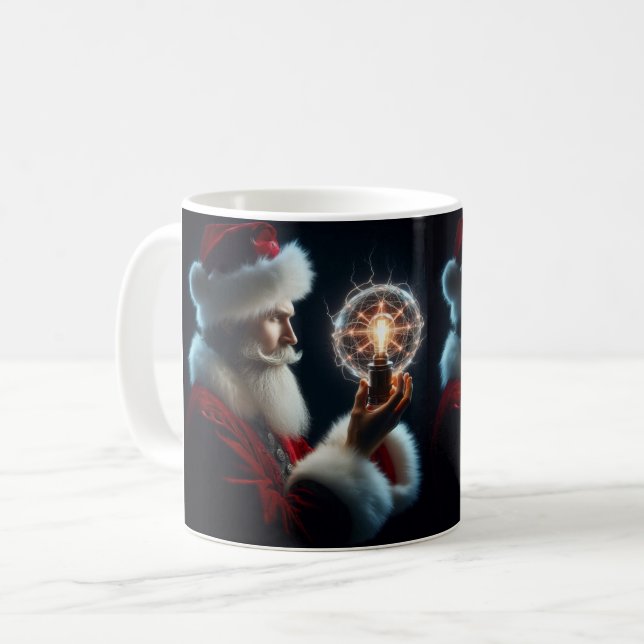 Nicola Tesla Caneca de Café Kaffemugg (Framsida vänster)
