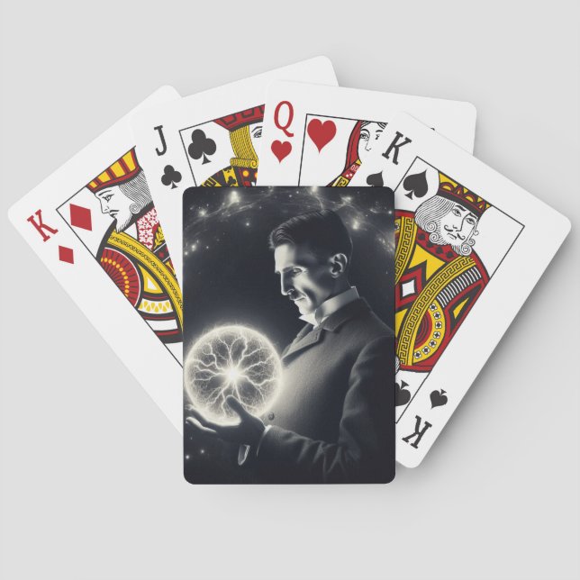 Nicola Tesla  Casinokort (Baksidan)