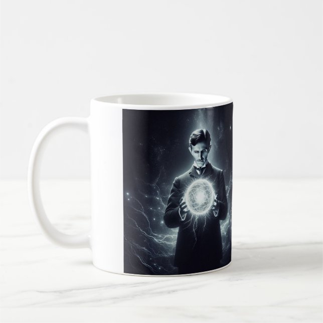 Nicola Tesla  Kaffemugg (Vänster)