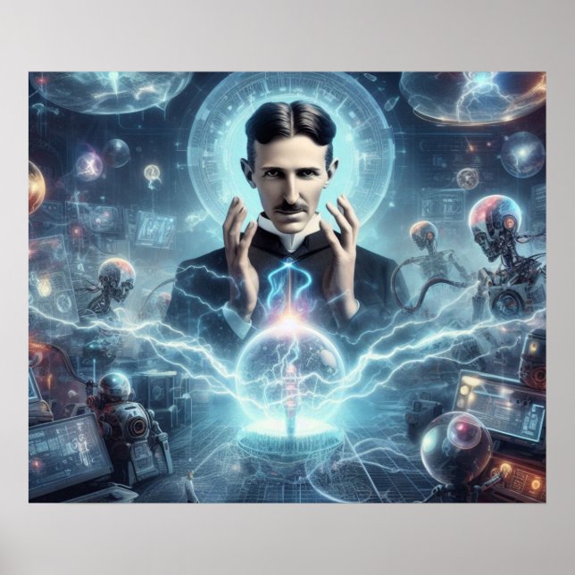 Nicola Tesla  Poster (Framsidan)