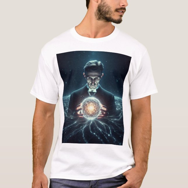 Nicola Tesla  T Shirt (Framsida)