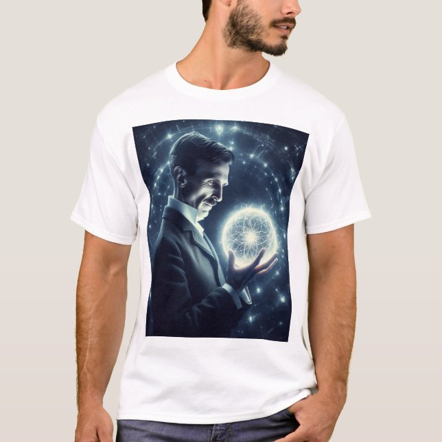 Nicola Tesla  T Shirt (Framsida)