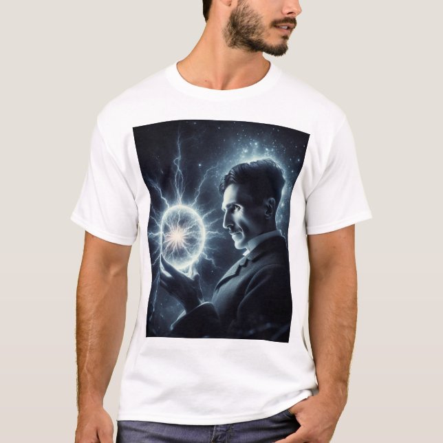 Nicola Tesla  T Shirt (Framsida)