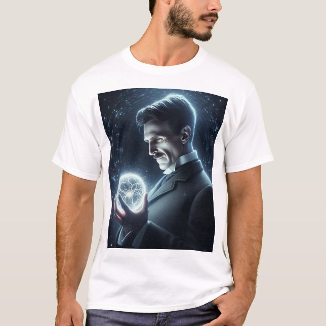 Nicola Tesla  T Shirt (Framsida)