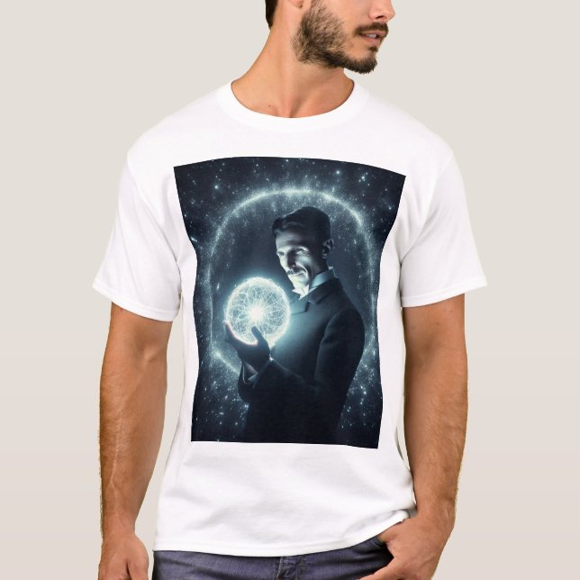 Nicola Tesla  T Shirt (Framsida)