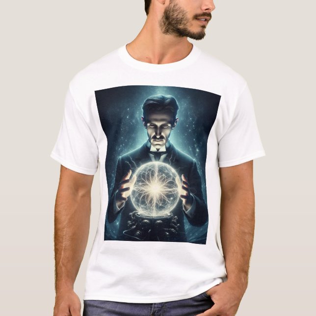 Nicola Tesla  T Shirt (Framsida)