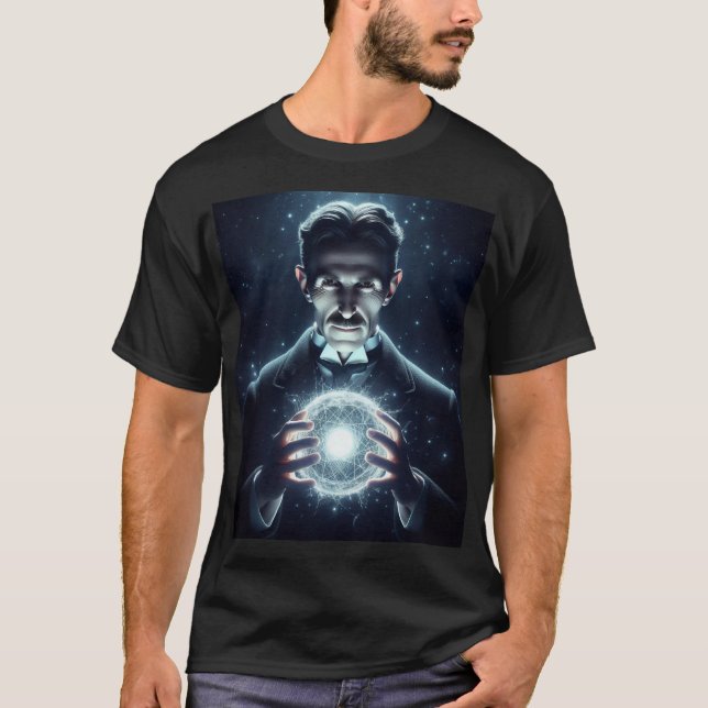 Nicola Tesla  T Shirt (Framsida)