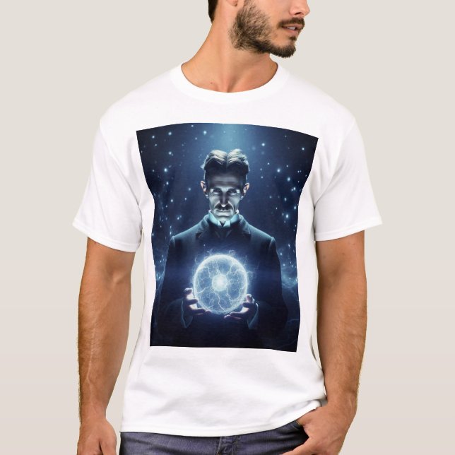 Nicola Tesla  T Shirt (Framsida)