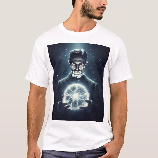 Nicola Tesla  T Shirt (Framsida)