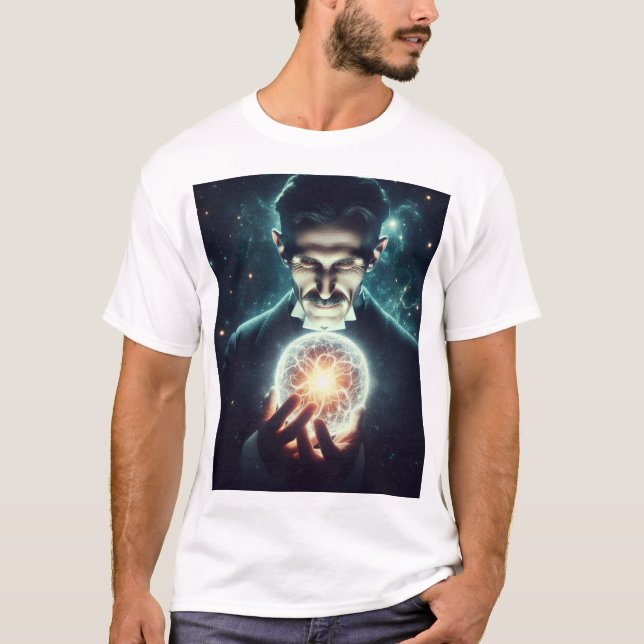 Nicola Tesla  T Shirt (Framsida)