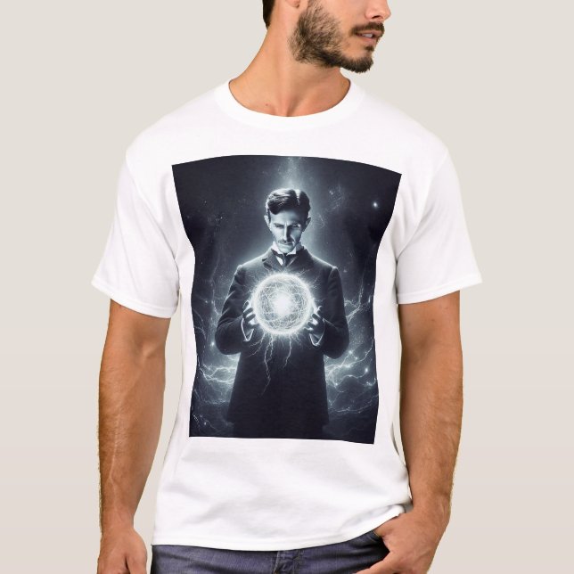 Nicola Tesla  T Shirt (Framsida)