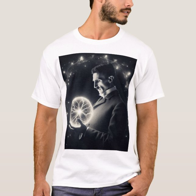 Nicola Tesla  T Shirt (Framsida)