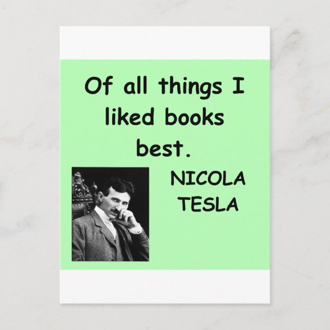 Nicola Tesla Vykort (Framsida)