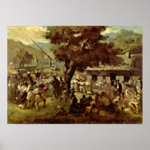 Nicolae Grigorescu - Hora Poster