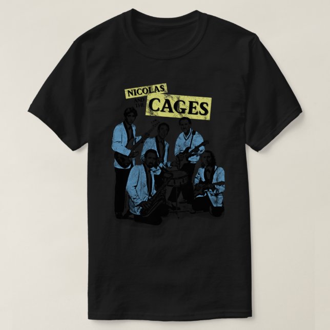 Nicolas and the Cages (Nic Cage Band Shirt) Classi T Shirt (Design framsida)