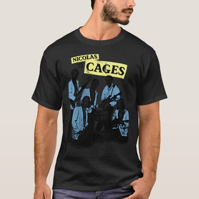 Nicolas and the Cages (Nic Cage Band Shirt) Classi T Shirt (Framsida)