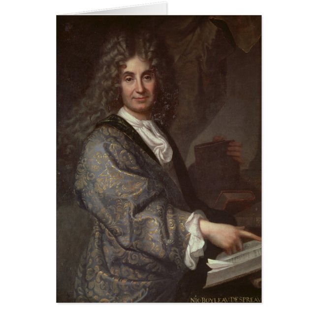 Nicolas Boileau Hälsningskort (Framsidan)
