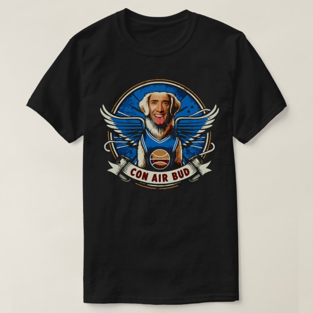 Nicolas Cage Con Luft Meme T Shirt (Design framsida)