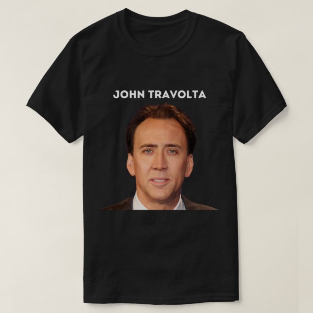Nicolas Cage John Travolta Ansikte Off Manar_s Wom T Shirt (Design framsida)