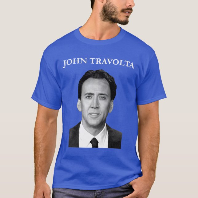 Nicolas Cage Johnravolta Face Off Mäns vänpresent T Shirt (Framsida)