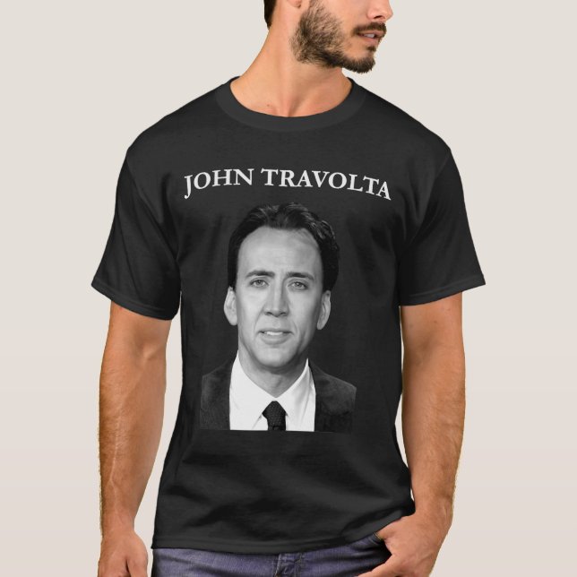 Nicolas Cage Johnravolta Face Off Men  friend T Shirt (Framsida)