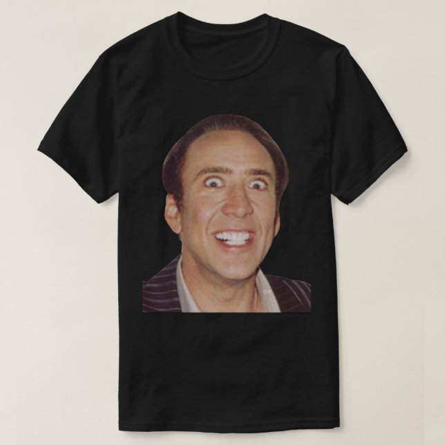 Nicolas Cage Meme T Shirt (Design framsida)
