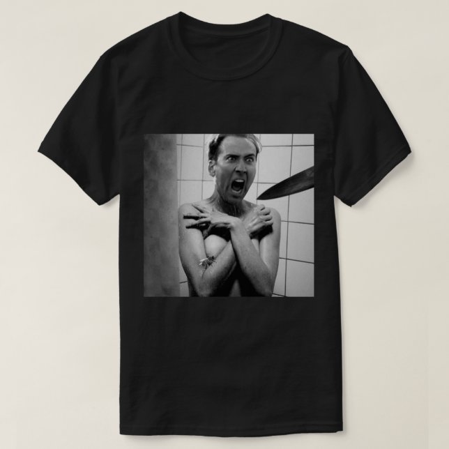 Nicolas CagePsycho T Shirt (Design framsida)