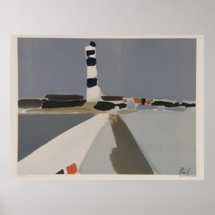 nicolas de staël - Le Phare - Art Informel Av Nico Poster