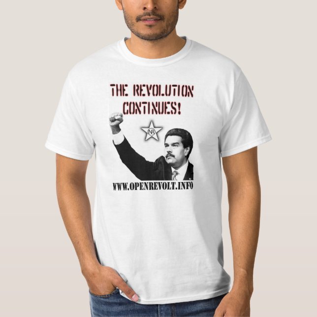Nicolas Maduro: Revolutionen fortsätter! T Shirt (Framsida)