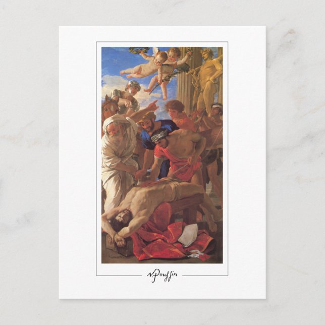 Nicolas Poussin #107 - vykort för konst (Framsida)