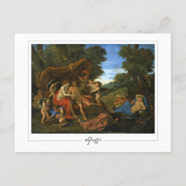 Nicolas Poussin #214 - vykort för konst