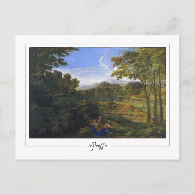 Nicolas Poussin #229 - Finkonstkort Vykort (Framsida)
