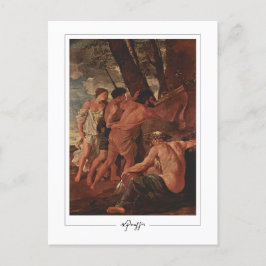 Nicolas Poussin #235 - vykort för konst